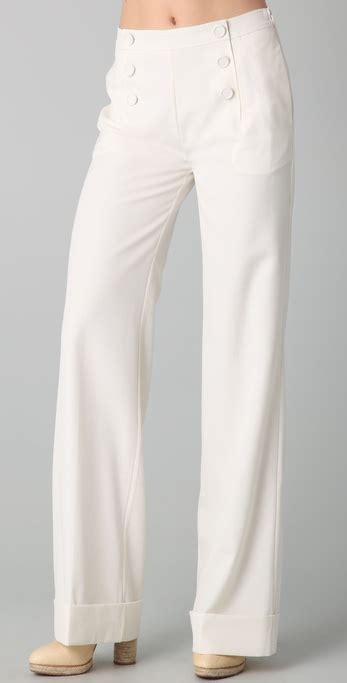 gucci white sailor pants